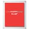 Cool Modern Frames Clear Acrylic Float Frame with Silver Hardware